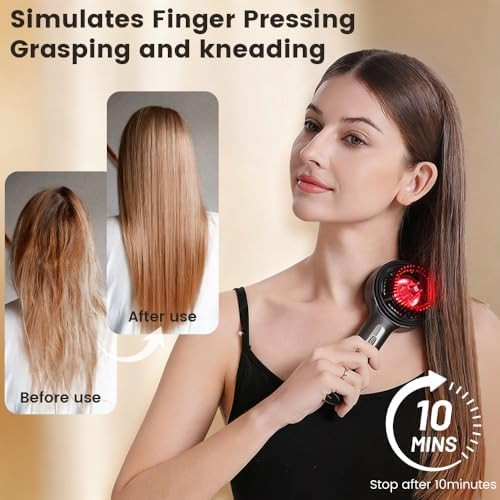 Homebeyond Electric Scalp Massager, 3-In-1 Hair Oil Applicator Ipx7 Waterproof, Gentle Scratching & Kneading, Portable Scalp Brush For All Hair Types