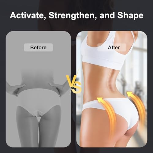 Healxtrium Powered Muscle Stimulator, Glute Toning Device, Abs Stimulator Smart Wearable Butt Lift Machine, Hips Trainer, Ems Muscle Stimulator With 12 Ems Modes & 19 Adjustable Intensity Levels, Massager