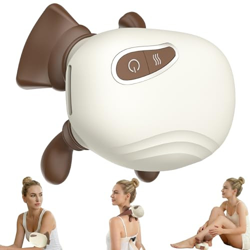 Lideeya 4D Wireless Neck And Shoulder Massager, Bionic Hands Deep Tissue Shiatsu Neck Massager With 3 Relaxation Modes, Portable Electric Kneading Massager For Home Office, Holiday