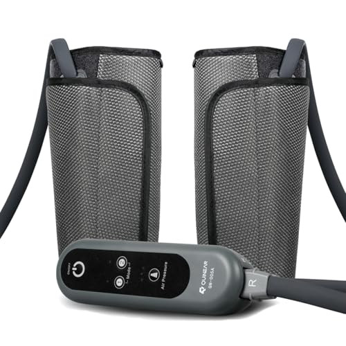 Quinear Air Compression Leg Massager For Circulation & Pain Relief, Calf Massagers With 2 Modes & 3 Intensities, Sequential Compression Device (Scd) For Rls, Edema, Fsa-Hsa - Ideal