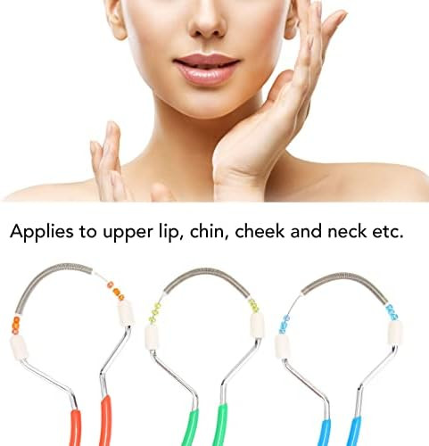 Kimiss Spring Facial Hair Remover Women Spring Threading Epilator For Face Lip Hair Removal 3Pcs