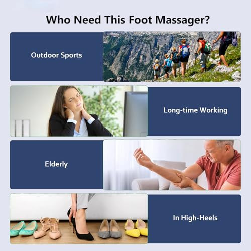 Phixnozar Transcutaneous Electronic Nerve Stimulator, Ems Foot Massager For Muscle Relaxation, Lcd Display Screen,Back & Legs Massager
