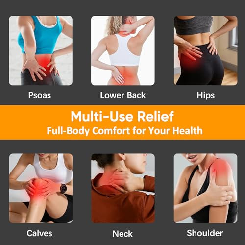 Poasrelax Psoas Muscle Release Tool, Deep Tissue Massage Tool Waist Trigger Point Massager For Back Hip Flexors Neck Calf Glutes Pain Relief Muscle Relaxation Device For Home Gym Office