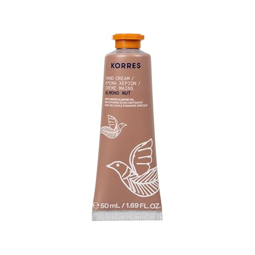 Korres Almond Blossom Hand Cream Moisturising Hand Care With Sweet Almond Oil Natural Fig Fragrance Silicone & Paraben-Free Vegetarian For Soft Hands And Nourished Cuticles 50 Ml