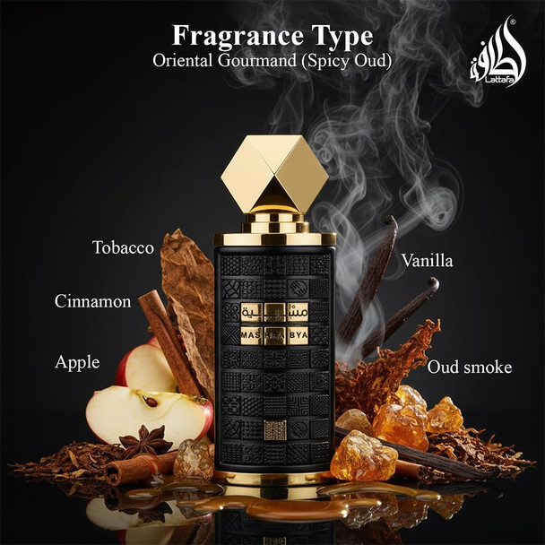 Lattafa Mashrabya For Unisex Eau De Parfum Spray 3.4 Ounce / 100 Ml