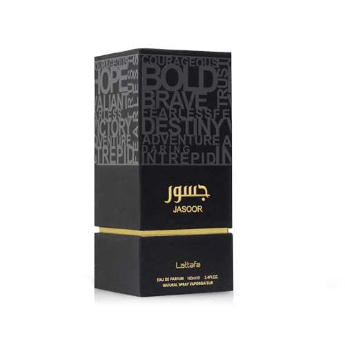 Lattafa Jasoor Eau De Parfum Spray For Men 3.4 Ounce