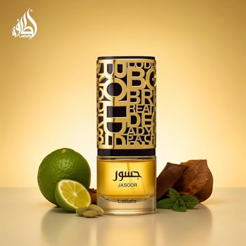 Lattafa Jasoor Eau De Parfum Spray For Men 3.4 Ounce