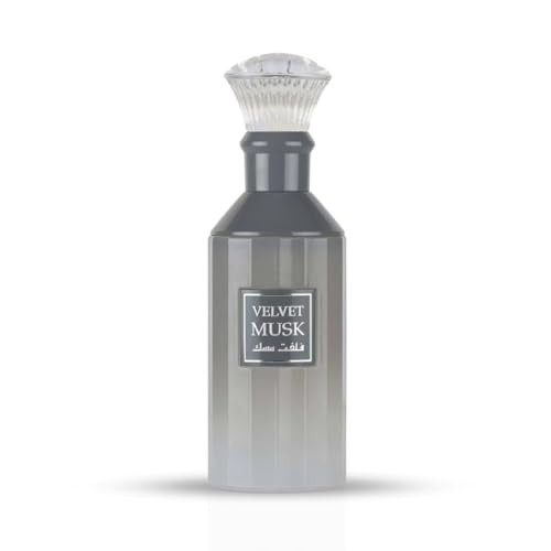Lattafa Velvet Musk Soft Powdery Woody Eau De Parfum Spray Long-Lasting Fragrance For Unisex 3.4 Ounce / 100 Ml
