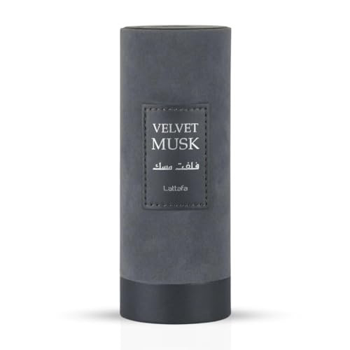 Lattafa Velvet Musk Soft Powdery Woody Eau De Parfum Spray Long-Lasting Fragrance For Unisex 3.4 Ounce / 100 Ml