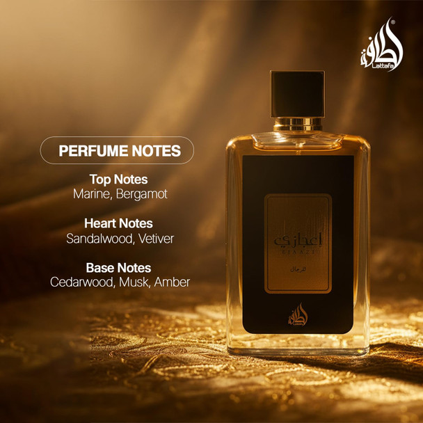 Lattafa Ejaazi For Men Eau De Parfum Spray 3.4 Ounce