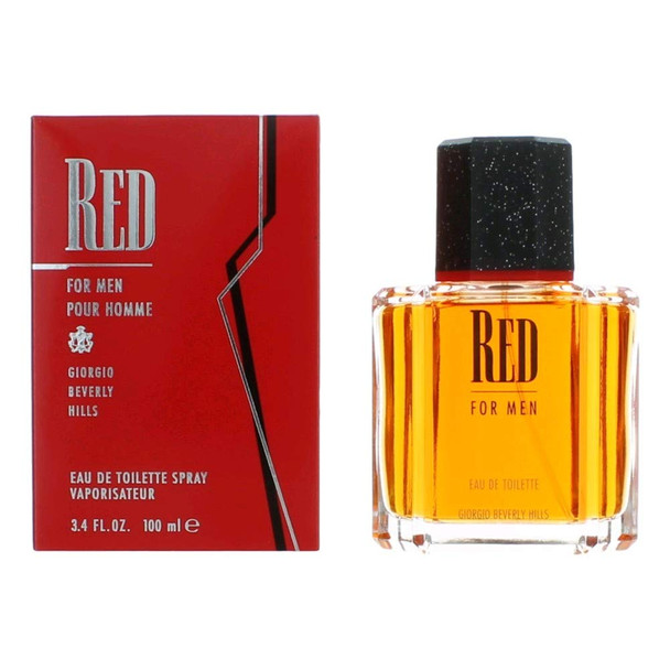 Giorgio Beverly Hills Red Eau De Toilette Spray For Men 3.4 Fluid Ounce