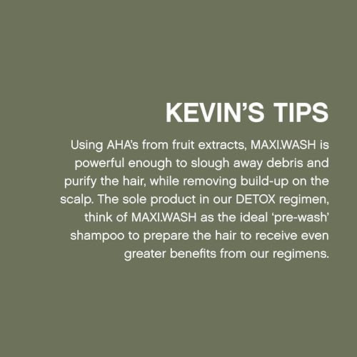 Kevin.Murphy Maxi.Wash - Detox Shampoo - Removes Buildup & Minerals - Colour Safe Shampoo - Also A Scalp Shampoo - Sulphate Free & Paraben Free - 1000 Ml / 33.8 Fl Oz