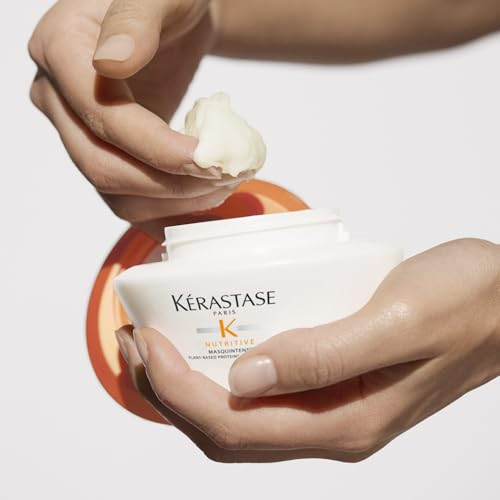 Kerastase Nutritive Masquintense Mask For Fine To Medium Dry Hair - Deeply Nourishes & Conditions With Plant-Based Proteins & Niacinamide 6.8 Fl Oz