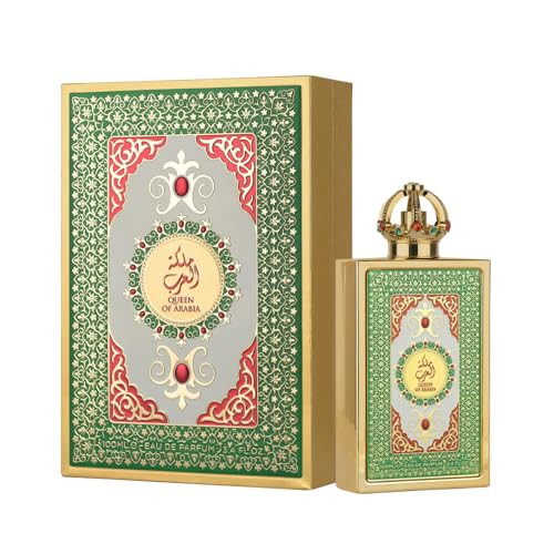 Lattafa Pride Queen Of Arabia Floral Woody Sweet Amber Eau De Parfum Spray Long-Lasting Fragrance For Women 3.4 Ounce / 100 Ml
