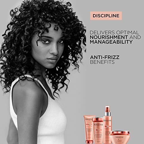 K Rastase Discipline Maskeratine Hair Mask Restorative Anti-Frizz Mask Heat Protectant & Maintains Hair Health With Morpho-Keratine And Softening Agents For All Hair Types 6.8 Fl Oz
