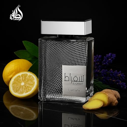 Lattafa Perfumes Suqraat For Men Eau De Parfum Spray 3.4 Ounce