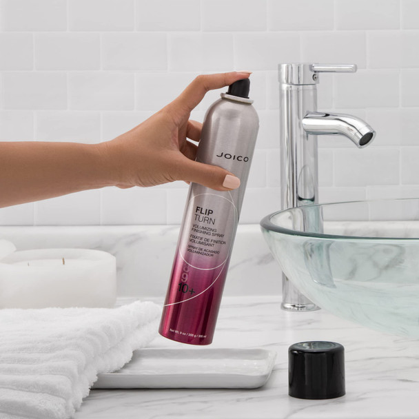 Joico Flip Turn Volumizing Finishing Spray | For Most Hair Types | Humidity Protection | Hold Level 10+ | Protect Against Pollution & Harmful Uv | Paraben & Sulfate Free | 72 Hour Hold