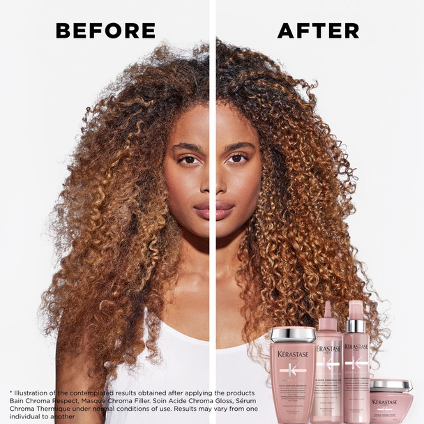 Kerastase Chroma Absolu Anti-Porosity Deep-Filling Hair Mask For Damaged And Color-Treated Hair - Strengthens And Hydrates With Amino & Lactic Acid