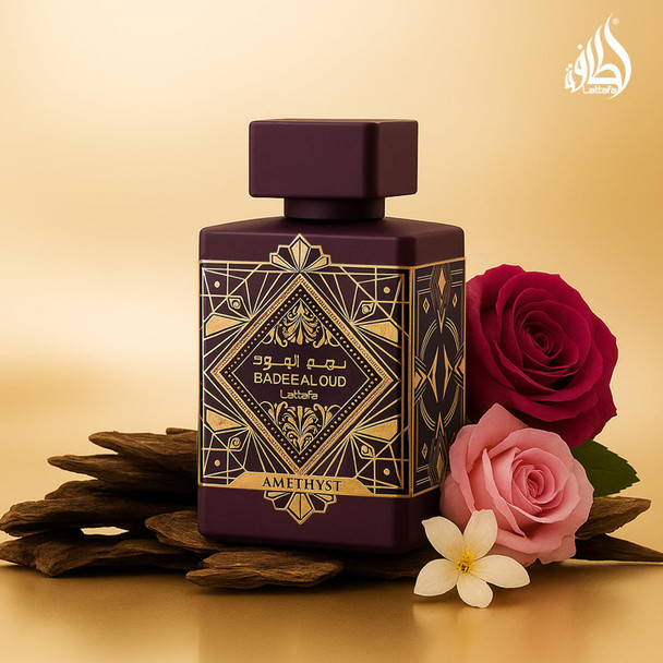 Lattafa Bade'e Al Oud Amethyst For Unisex Eau De Parfum Spray 3.4 Ounce / 100 Ml
