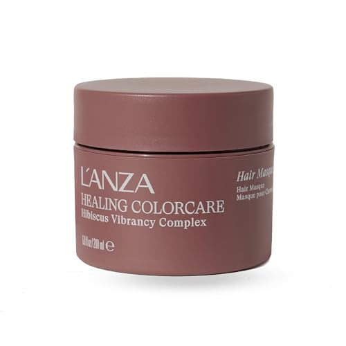 L'anza Healing Colorcare Hair Masque Deep Conditioning Mask Retains Color Restores Moisture Repairs Damage Improves Elasticity Softness & Shine Color Safe Anti-Humidity Sulfate Free (6.8 Fl Oz)