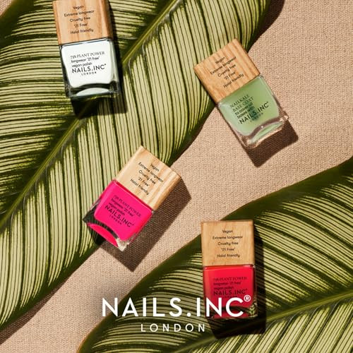Nails Inc Plant Power Alter Eco Lilac Shade 0.47 Fl Oz | 73% Plant-Based 21-Free Vegan Formula Delivers Long-Wearing Quick-Dry Salon Color In A Fresh Modern Lilac Shade.