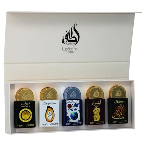 Lattafa set Collection Eau De Parfum | Musk Amber Woody Fruity | Long-Lasting Perfume Fragrance