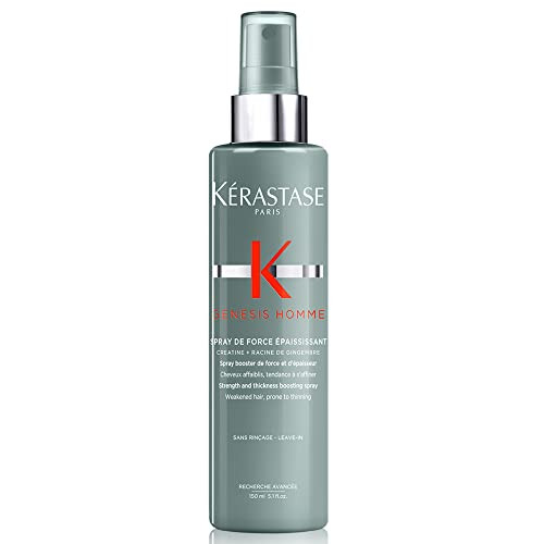 Kerastase Genesis Homme Spray De Force Thickening Hair Spray For Men - Strengthening & Volumizing For Weakened Hair 5.1 Fl Oz