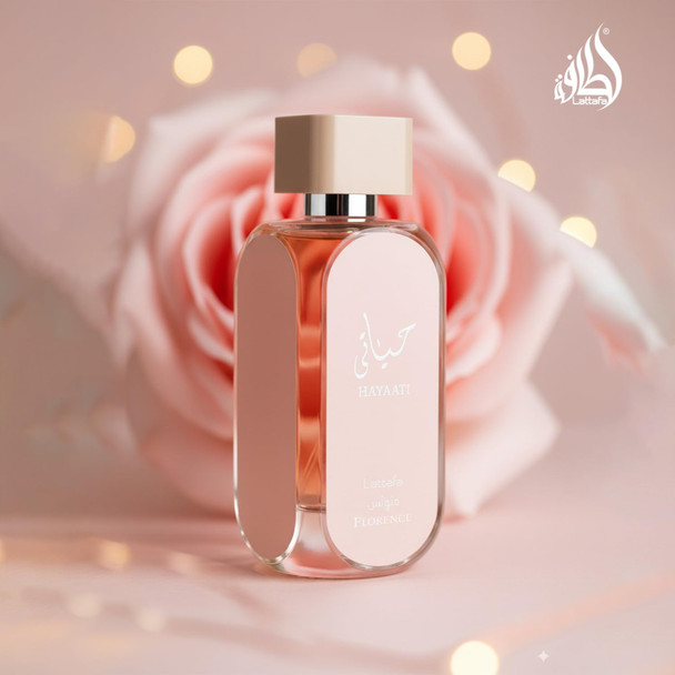 Lattafa Hayaati Florence For Women Eau De Parfum Spray 3.4 Ounce
