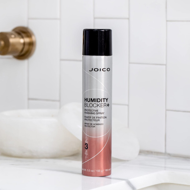 Joico Humidity Blocker+ Protective Finishing Spray | For Most Hair Types | Protect Against Heat Humidity & Pollution | Boost Shine | Eliminate Static | Reduce Frizz | Paraben & Sulfate Free