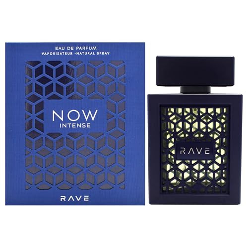Lattafa Rave Now Intense Eau De Parfum Spray For Men 3.4 Ounce