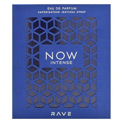 Lattafa Rave Now Intense Eau De Parfum Spray For Men 3.4 Ounce