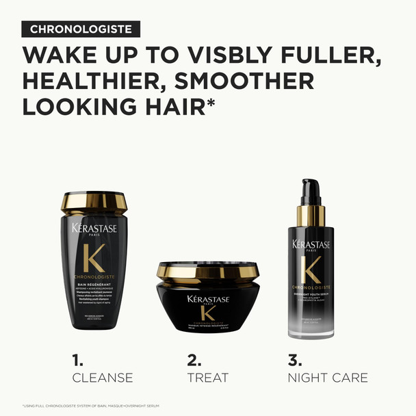 K Rastase Chronologiste Masque Intense R G N Rant - Revitalizing Youth Mask For Hair Weakened By Signs Of Aging Hydrating Smoothing & Detangling Infused With Hyaluronic Acid & Abyssine