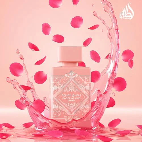 Lattafa Bade'e Al Oud Noble Blush For Unisex Eau De Parfum Spray 3.4 Ounce / 100 Ml