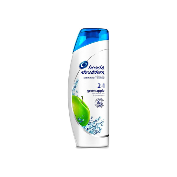 Head & Shoulders 2 in 1 Dandruff Shampoo + Conditioner, Green Apple 23.70 oz