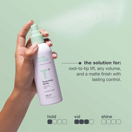 Milk Shake Texturizing Spritz Bodifying Spray For Soft Flat Hair Creates Beach-Effect Waves & Natural Texture With Milk Proteins & Hydrolyzed Quinoa