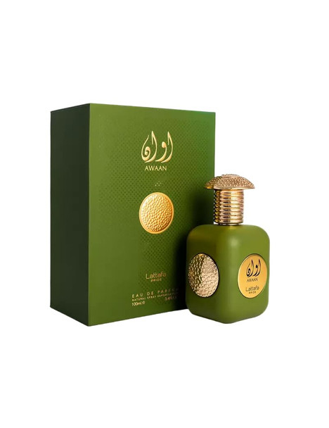 Lattafa Awaan Gold Eau De Parfum Spray For Unisex 3.4 Ounce
