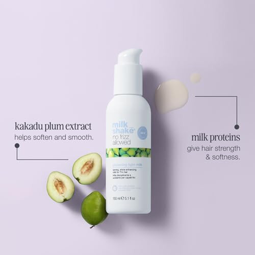 Milk_Shake No Frizz Allowed Glistening Light Milk | Lightweight Anti-Frizz Leave-In For Fine Frizzy Hair | Smooths And Softens Without Heaviness | Milk Proteins And Fruit Extract 10.1 Fl Oz / 150 Ml