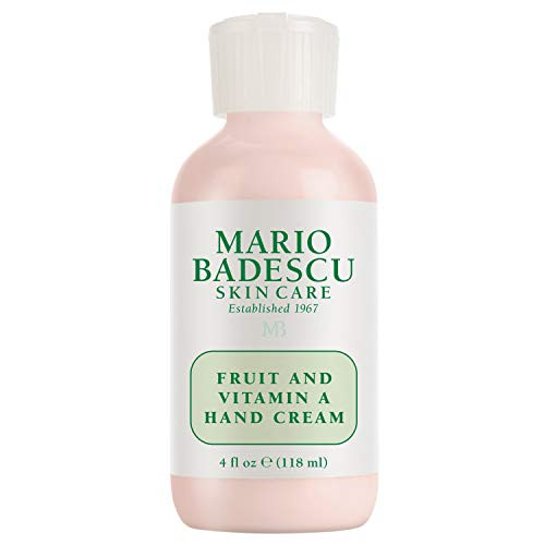 Mario Badescu Fruit And Vitamin A Hand Cream - Lightweight Hand Lotion For Dry Skin- Moisturizer Infused With Alpha Hydroxy Acids For Softer Smoother Skin 4 Fl Oz