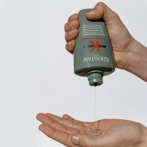 Kerastase Genesis Homme Bain De Masse Shampoo For Men - Thickening & Strengthening Shampoo Cleanses Weakened Hair & Scalp 8.5 Fl Oz