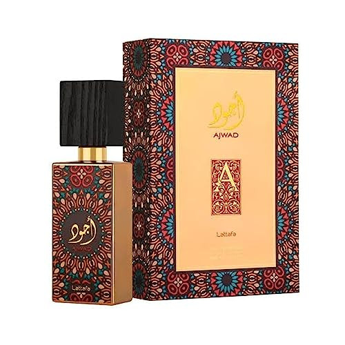 Lattafa Ajwad Rose Fruity Vanilla Powdery Eau De Parfum Spray Long-Lasting Fragrance For Unisex 2.0 Ounce / 60 Ml