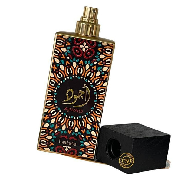 Lattafa Ajwad Rose Fruity Vanilla Powdery Eau De Parfum Spray Long-Lasting Fragrance For Unisex 2.0 Ounce / 60 Ml