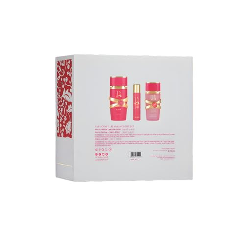 Lattafa Yara Candy Set 100Ml Eau De Parfum 12Ml Travel Perfume & 50Ml Hair Mist Sweet Fruity Creamy Arabic Fragrance For Women Long-Lasting Perfume Trio