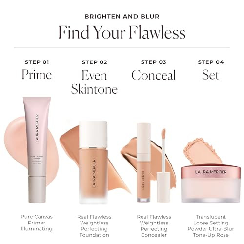 Laura Mercier Translucent Loose Talc-Free Setting Powder Ultra-Blur Enlivens Fair To Medium Skin Tones Color Correcting Pink Setting Powder Tone-Up Rose Mini Size