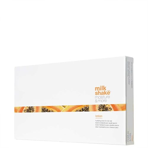Milk_Shake Moisture & More Hydrating Lotion Vials - Intense Weekly Hydration Treat For Dry Dehydrated Hair | Restores Shine And Moisture | Tropical Scent
