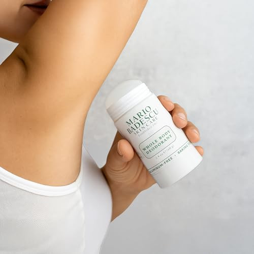 Mario Badescu Whole Body Deodorant For Women And Men Baking Soda & Aluminum Free Lightweight All Over Deodorant Full Body Odor Eliminator For Travel & Daily Use Non-Irritating 2.4 Oz