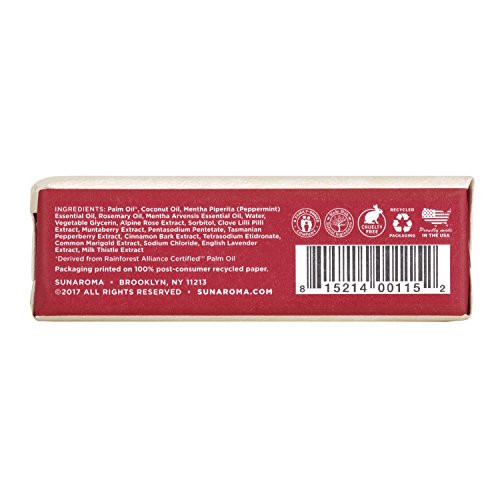Sunaroma Peppermint Oil W/ Tasmanian Pepperberry And Alpine Rose Soap (8 Ounce)