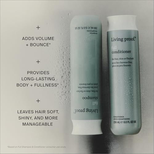 Living Proof Full Shampoo & Conditioner Duo Volume & Moisturizing Set For Thin Hair Paraben & Silicone Free Safe For Color Treated Hair