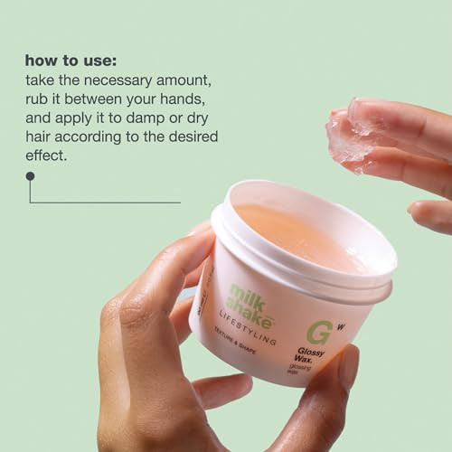 Milk_Shake Glossy Wax | Light Modeling Wax For All Hair Types | Flexible Strand Definition & Glossy Finish | With Milk Proteins & Hydrolyzed Quinoa
