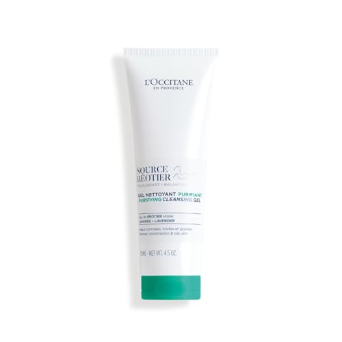 L'occitane Source Reotier Purifying Cleansing Gel: Help Purify & Balance Skin Maintain Hydration Barrier Retain Moisture 4.5 Oz