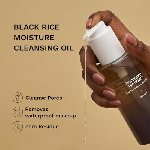 Haruharu Wonder Black Rice Moisture Cleansing Oil & Triple Aha Cleansing Gel Double Cleansing & Exfoliation Duo Set
